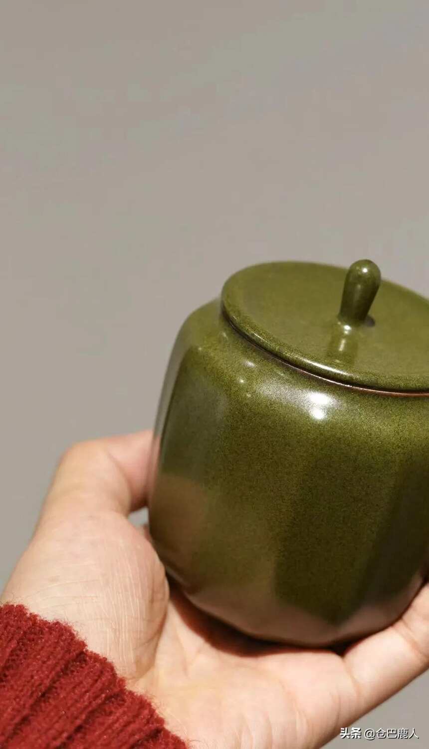 茶叶末釉茶叶罐「合于天造·厌于人意」