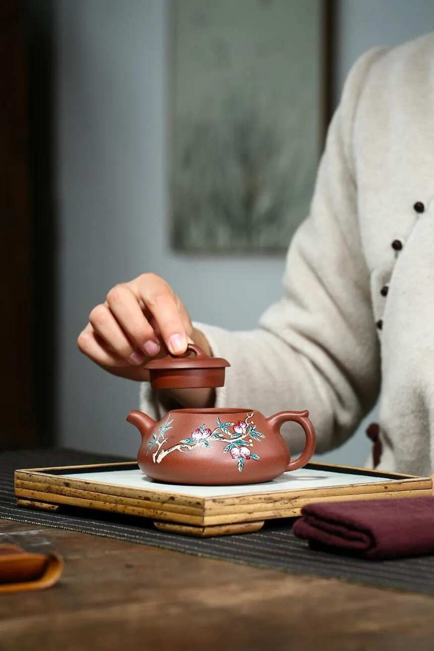「石瓢」周彬 （国工艺美术员）宜兴原矿紫砂茶壶