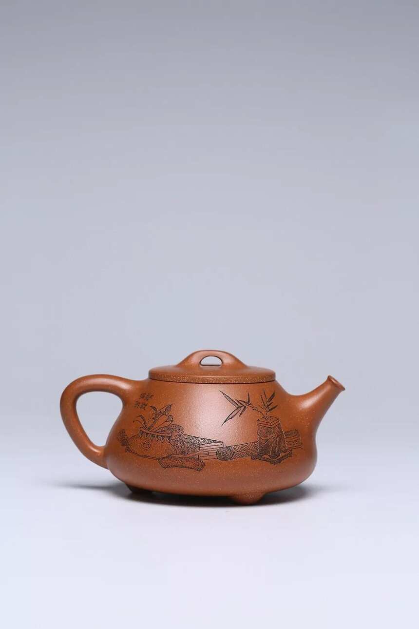 纳瓢，原矿冷金黄·400cc，眭龙俊，宜兴原矿紫砂茶壶