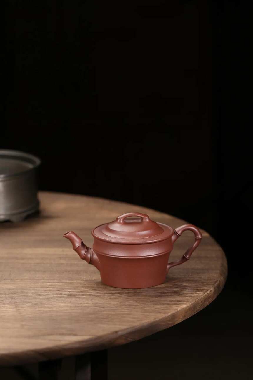「知竹」·老紫泥·250cc·14孔 宜兴原矿紫砂茶壶