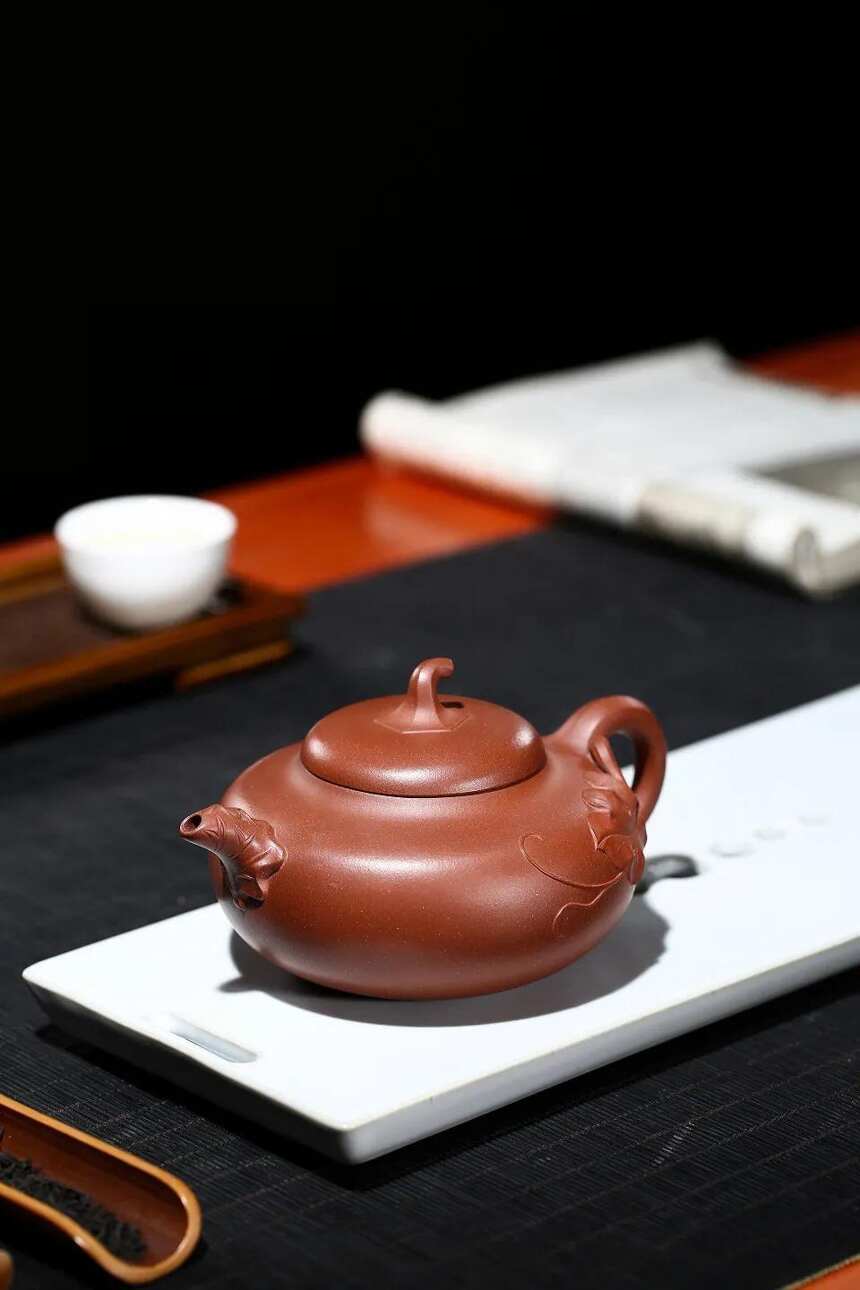 「茄瓜」宜兴刘彩萍原矿清水泥紫砂茶壶