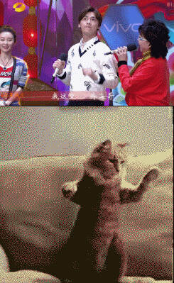 李易峰与喵星人神同步照片曝光，难道被猫星人附体？