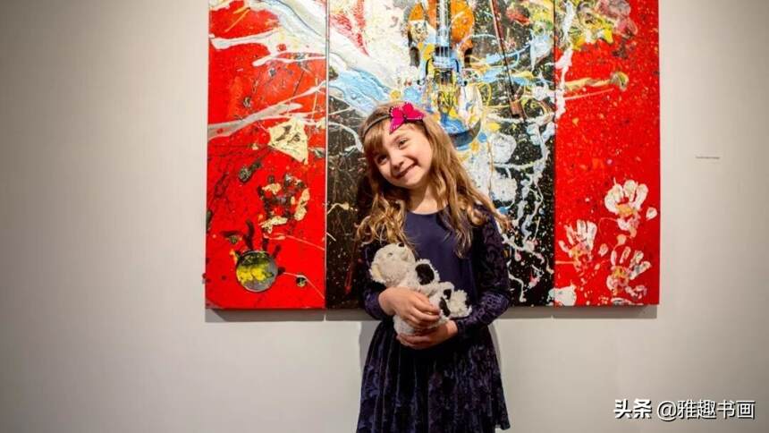 外国女孩2岁开画展，4岁赚百万，是炒作还是天才少女？