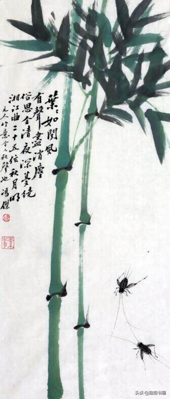 文人画家冯杰笔下的竹画：君当如竹，高风亮节，坚忍不拔