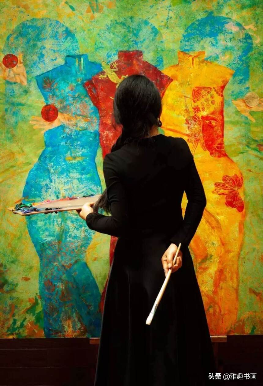 中国女画家张碧云“一带一路”绘画作品，连续两年在哈展出