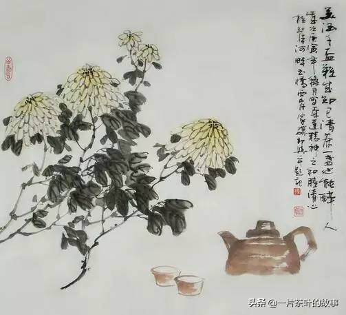 传统水墨国画——茶画