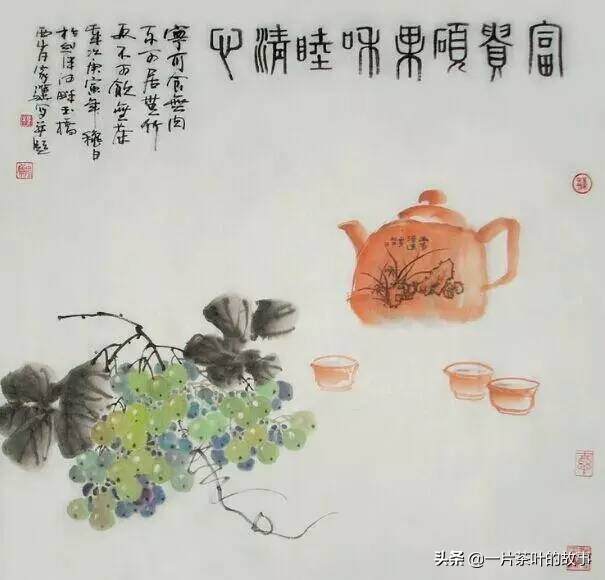 传统水墨国画——茶画
