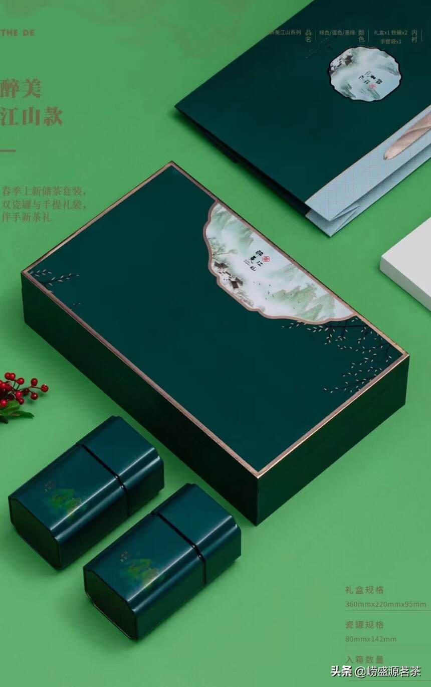 引领时尚的绿茶包装礼盒
