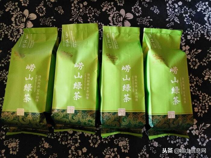 崂山王哥庄茶农茶园里的崂山绿茶