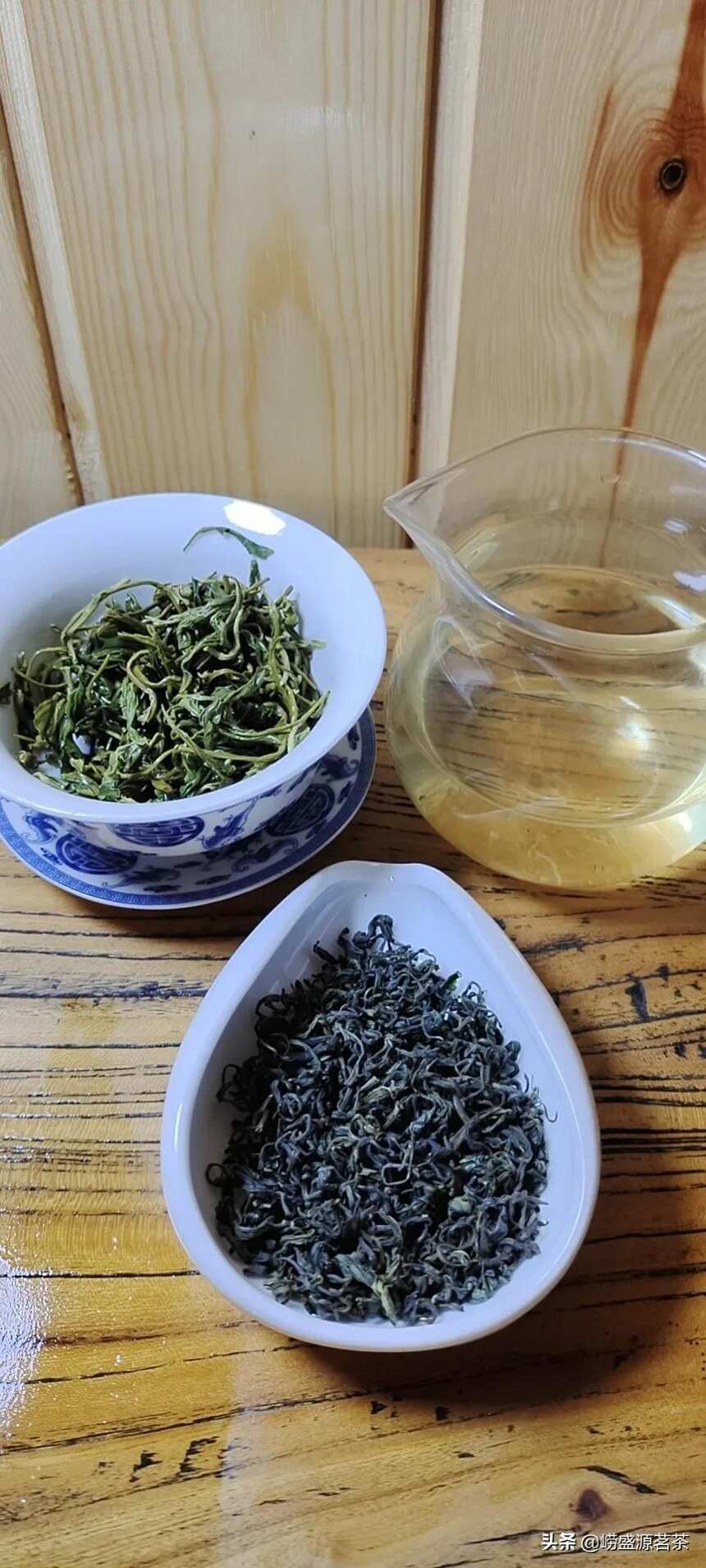 崂山的秋季绿茶豌豆香味浓而且还耐泡