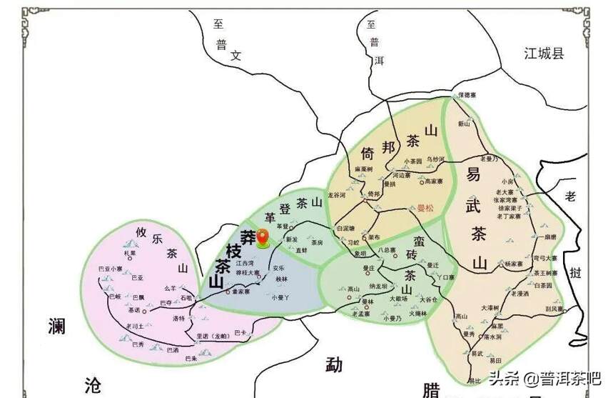 「干货分享」江内“古六大茶山”历史名茶划分之倚邦茶山