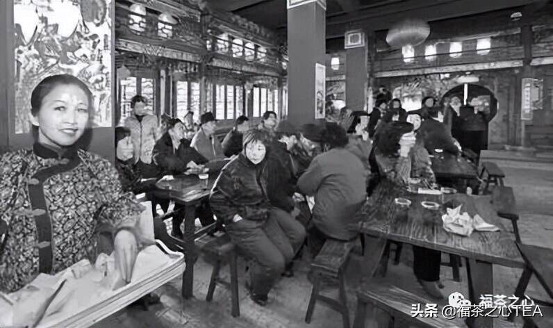 茶馆，一幕老上海风情旧景