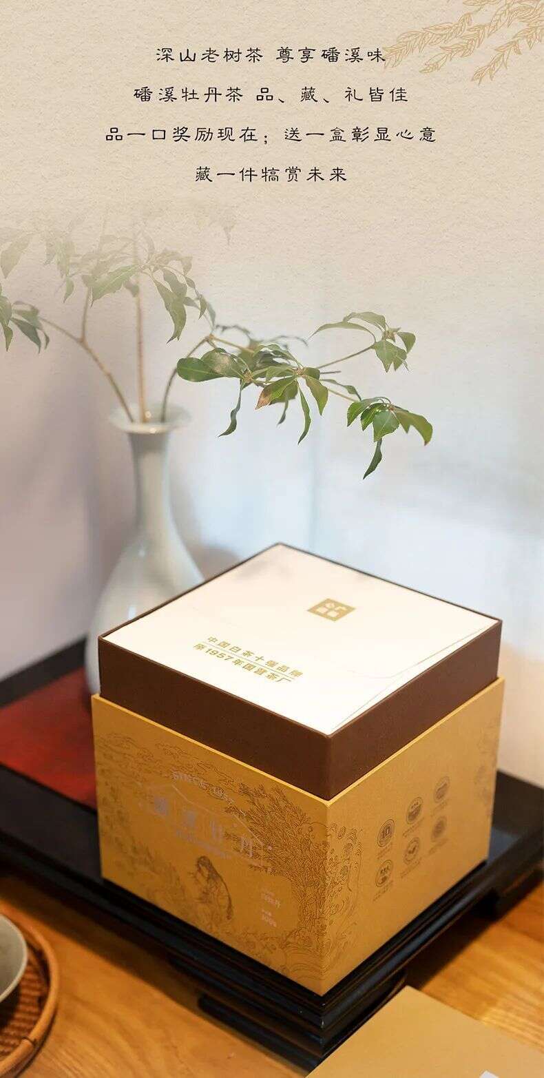 磻溪牡丹：六两盒装散茶！来自国营基地老树牡丹的花香甜长