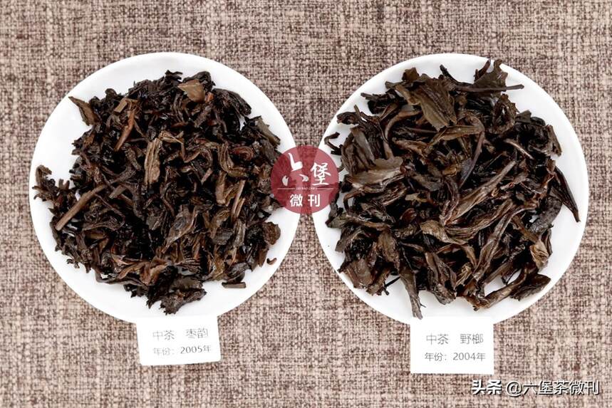 对比评测：枣韵 vs 野榔｜中茶六堡里的“贵价嘢”