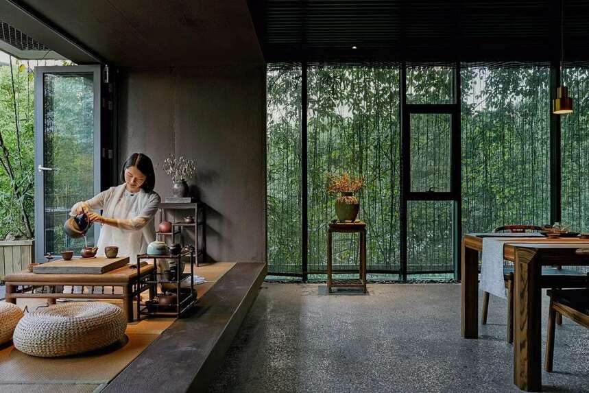 中式茶室设计，尽是素雅格调