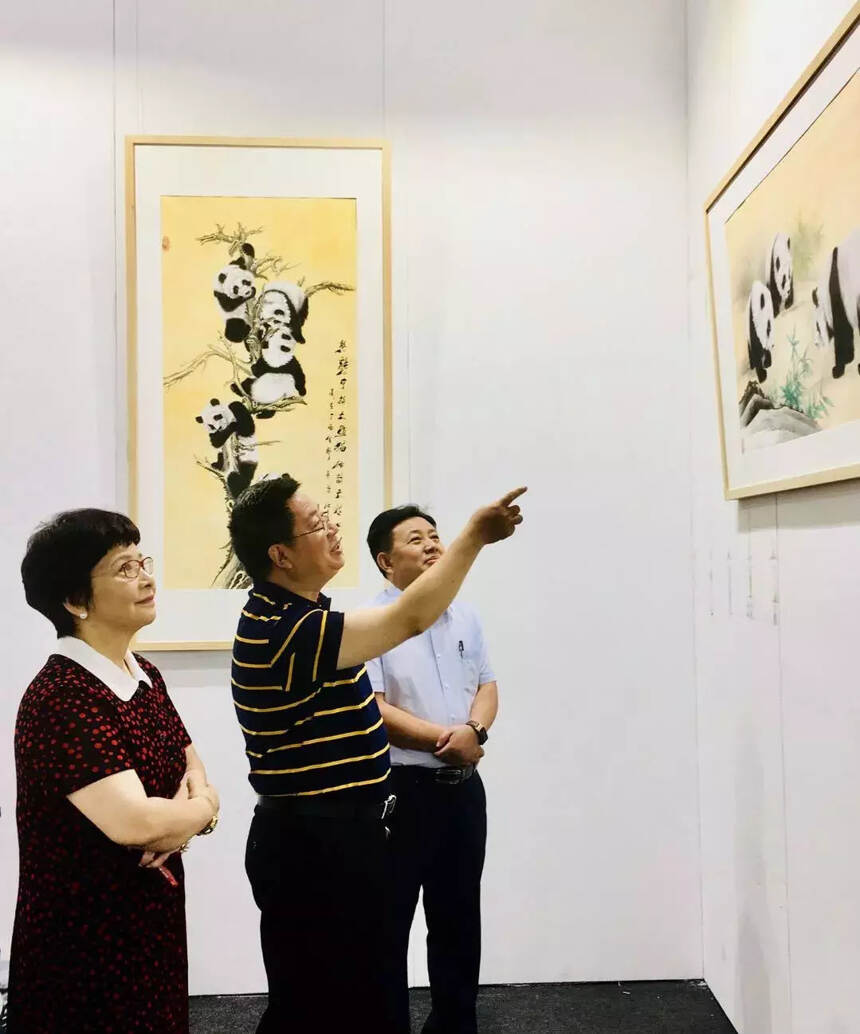 著名书画家吴长江亮相北京艺博会