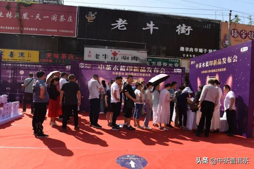 9月19日中茶水蓝印于郑州隆重发布，现场再度爆棚，热情再蔓延
