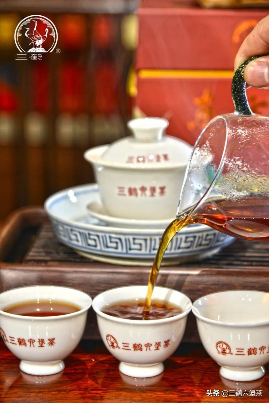 三鹤六堡茶「东方红」1公斤箩装品鉴评测