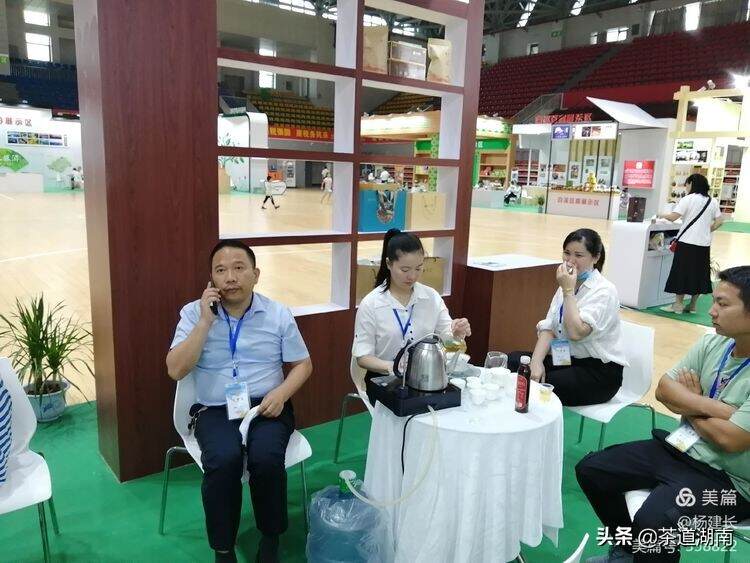 新化县相关茶叶“龙头企业”集聚展示创新产品，助力“双万”行动