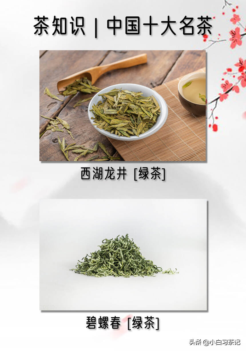 每天学点茶叶小知识：中国十大名茶，来看看您喝过几个？