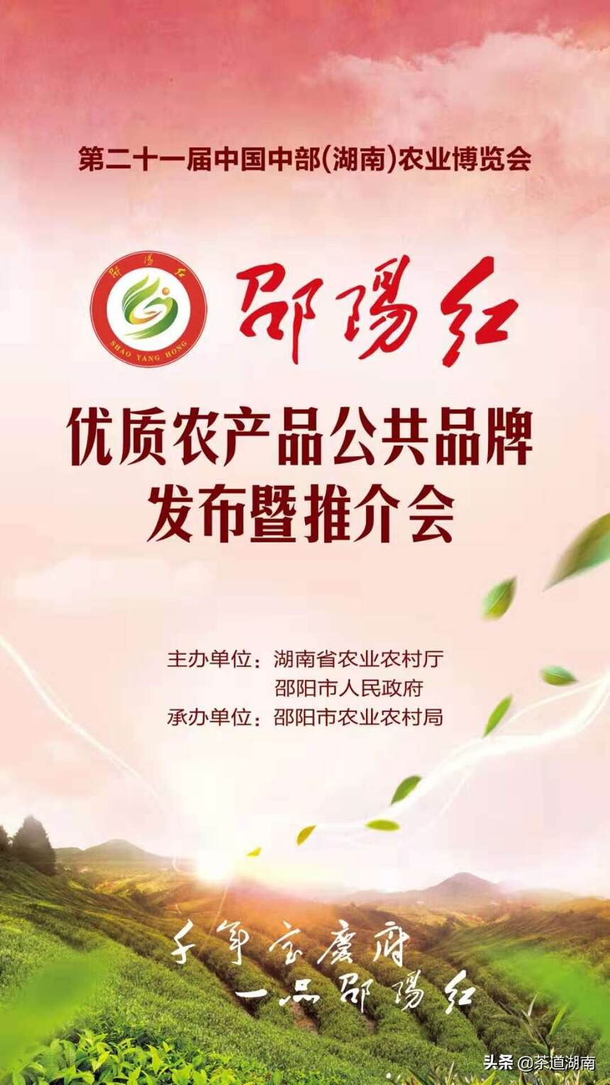 “邵阳红”优质农产品公共品牌发布暨推介会举行