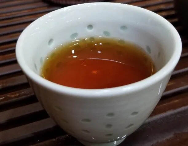 #普洱茶# 97年艺术字老生茶，铁饼，梅子香。