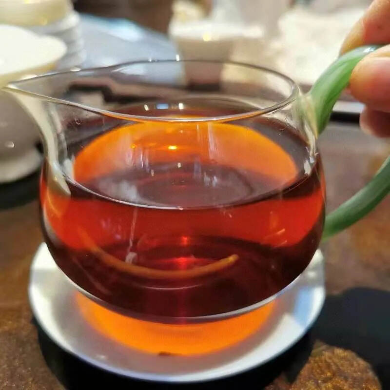 98年小黄印熟茶，干仓老茶。陈香甜水。#激发广州新可