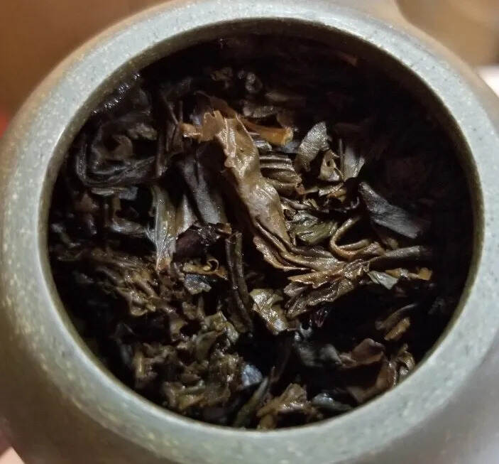 #普洱茶# 97年艺术字老生茶，铁饼，梅子香。