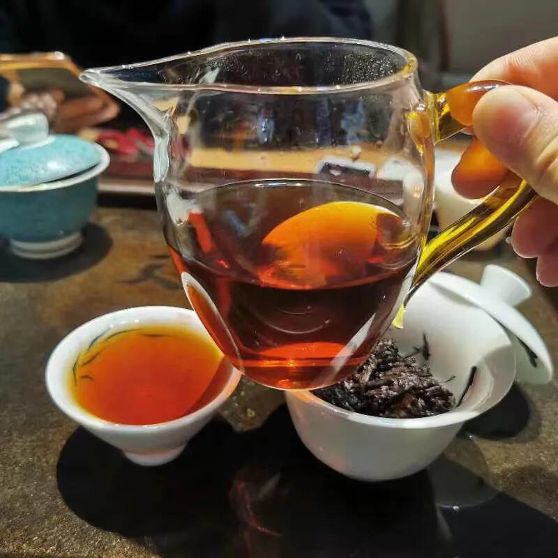 #普洱茶# 90年代中茶黄印珍藏品熟茶#茶生活#