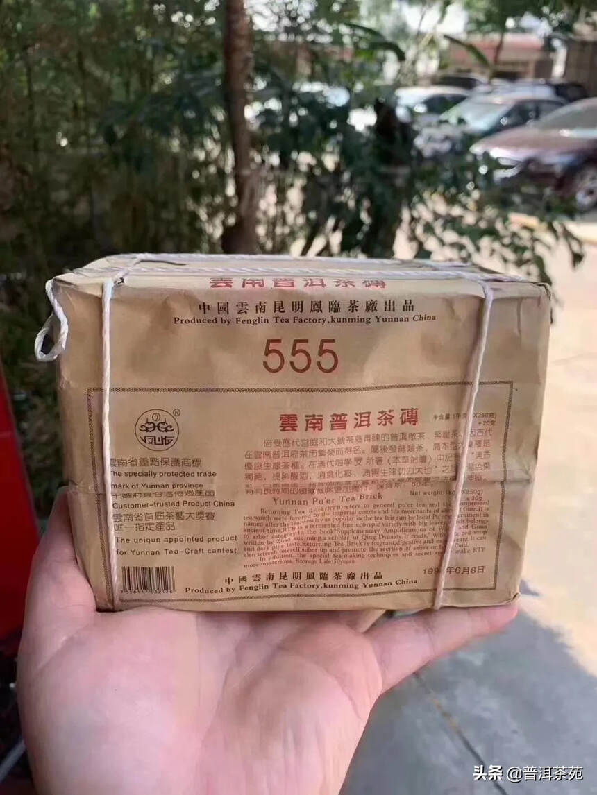 1998年凤临555熟砖，250克/片，4片/扎#普