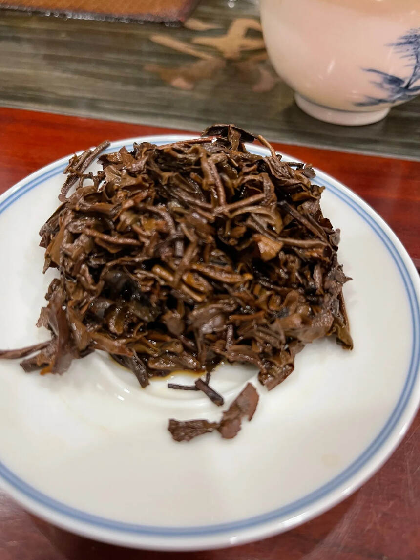 80年代7532绿印生茶，汤红味重，纯干仓老茶#上海
