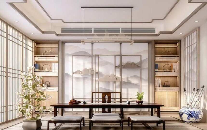 新中式茶室这样打造，古香古色，尽显东方美！喝茶品茗更有意境
