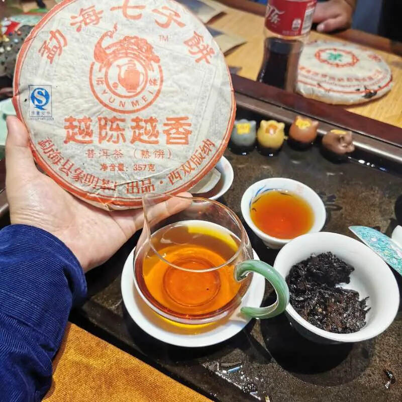07年易武古树茶发酵越陈越香，甘甜度最好的一款熟茶。