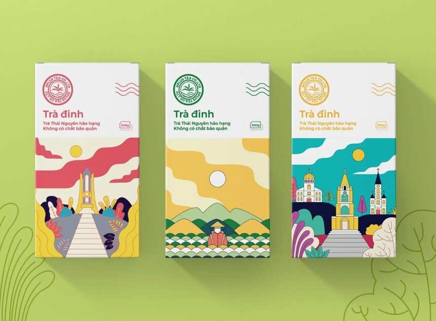 文圣茶说丨越南 Tra Dinh 茶品牌形象