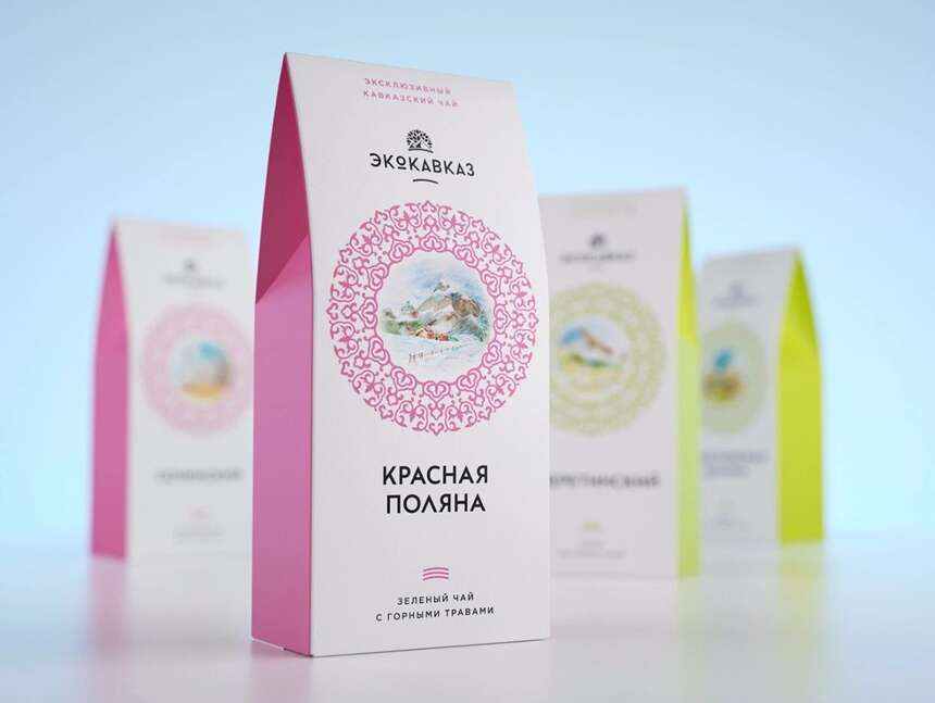 文圣茶说丨俄罗斯 Ecokavkaz 茶品牌形象