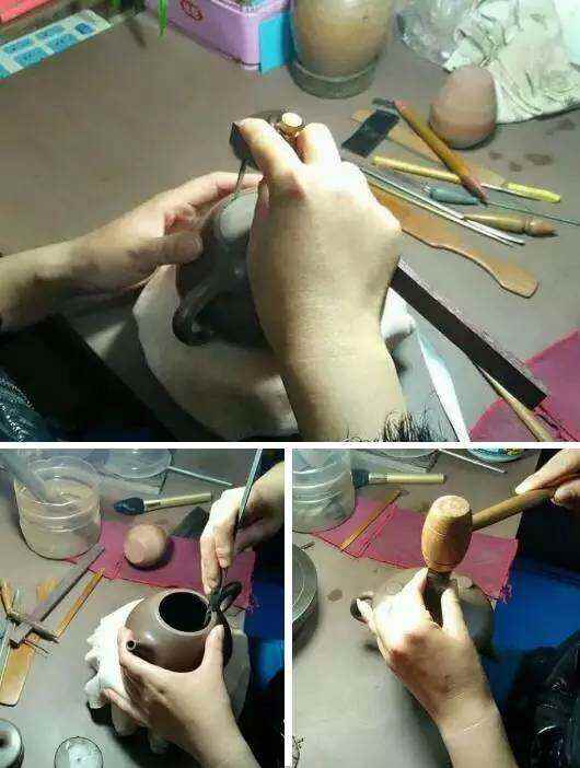 半手工紫砂壶壶底是怎么做的