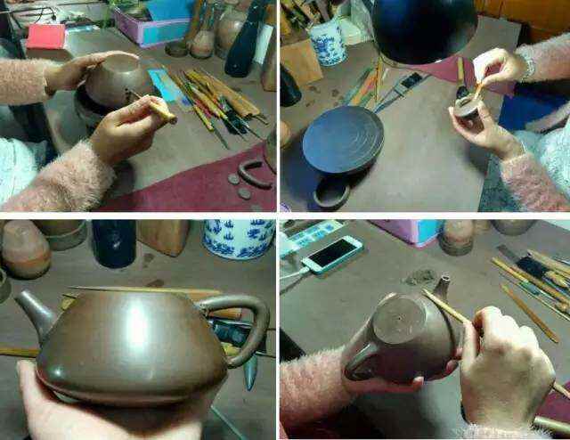 半手工紫砂壶壶底是怎么做的