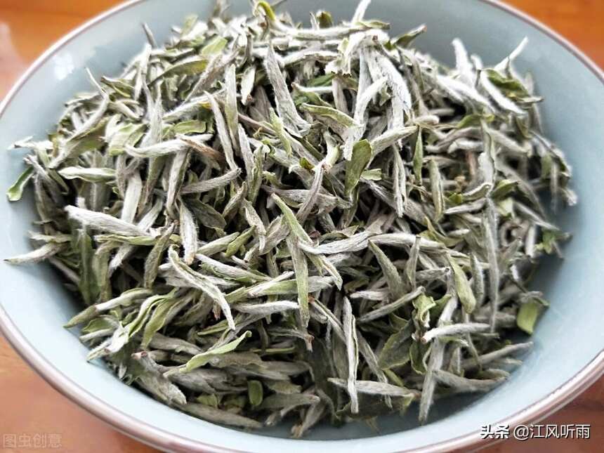 云南白茶用普洱大叶种茶为原料，树种不一样，是白茶中的另类